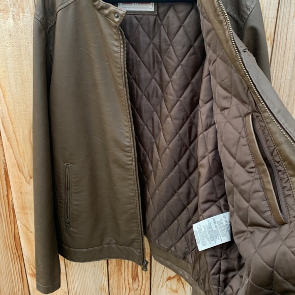 Levi’s brown bomber jacket w hoodie XXL - Picture 12 of 12